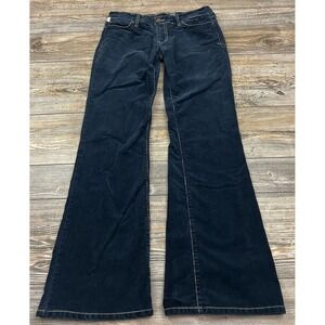 Los Angeles IT Jeans Womens Blue 30 Hottie Corduroy Flared Festival Boho Hippe